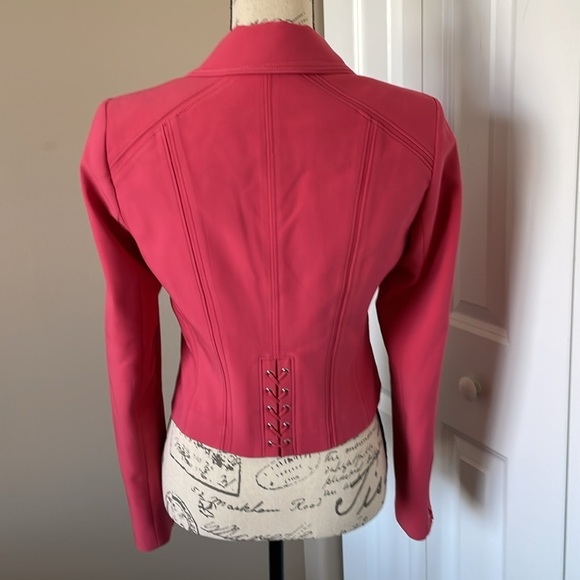 EUC Women’s WHBM Coral Moto Blazer in Size 4​​ - Picture 6 of 8